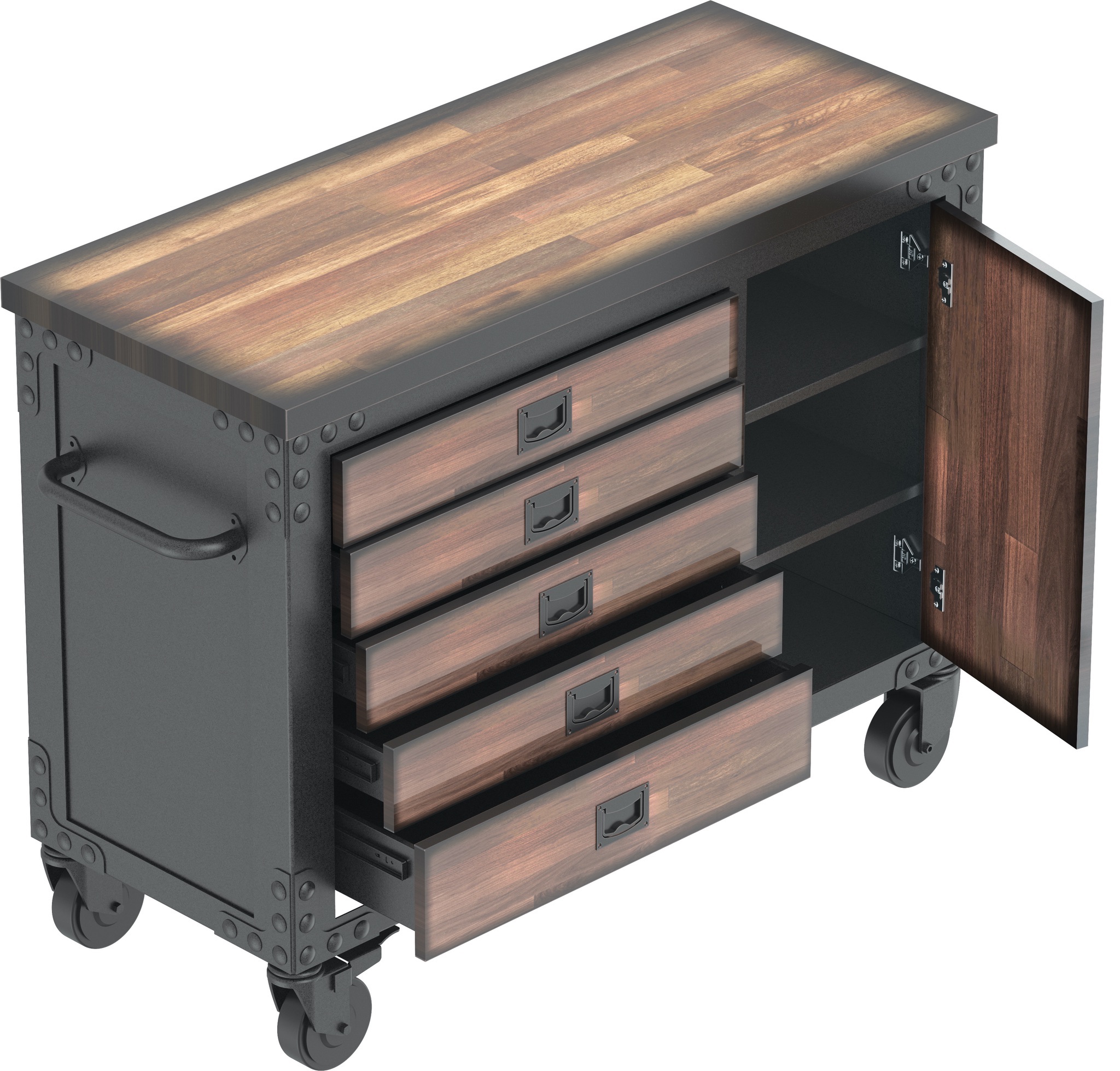 Rolling Tool Chest 5 drawers 48