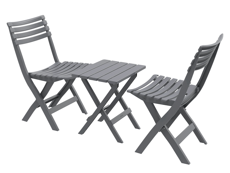 Portable Plastic Folding Chair & Table Set