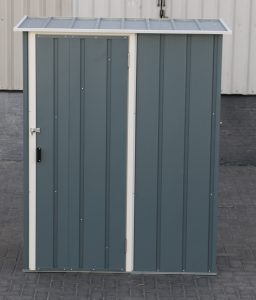 Easy-Store 5×3 Metal Storage Shed – Anthracite or Grey Blue