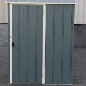 DuraMax Easy-Store 5x3 metal storage shed in Grey Blue - grey blue view 1