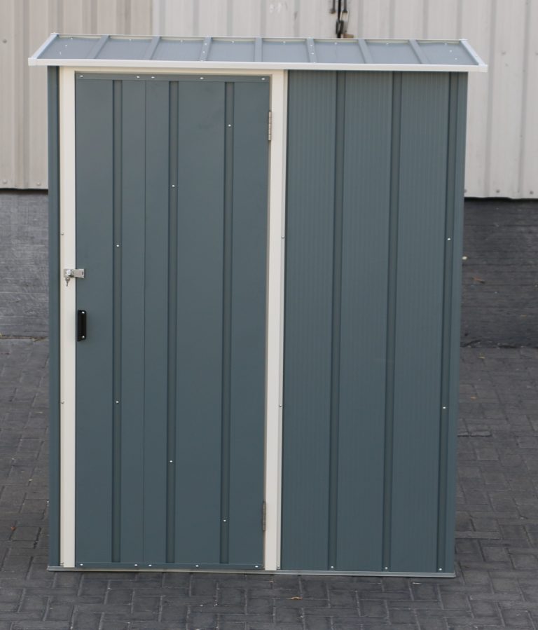 Easy-Store 5×3 Metal Storage Shed – Anthracite or Grey Blue