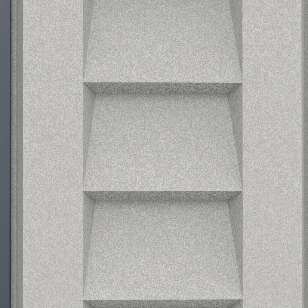 Duramax Ridgeline 8x6 Adobe vinyl wall panel profile detail