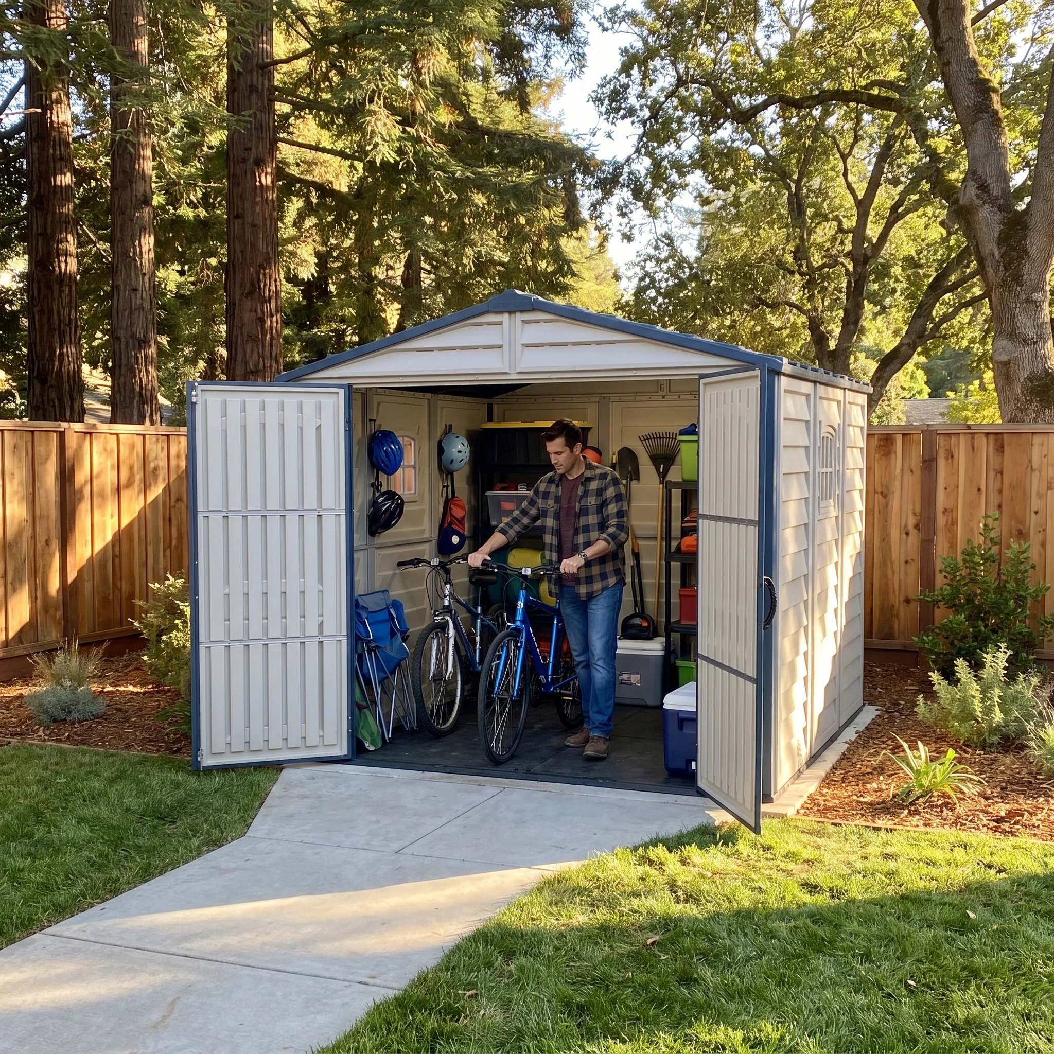 Ridgeline 8'x8' Vinyl Storage Shed