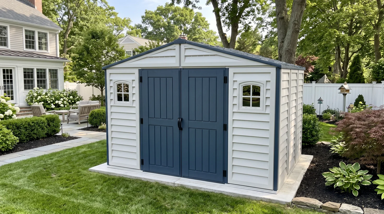 RidgeLine 10×8 Vinyl Storage Shed product image