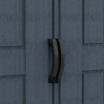 Close-up of the RidgeLine Dark Grey double-door handles
