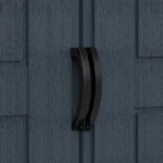Close-up of the RidgeLine Dark Grey double-door handles