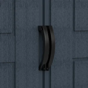 Close-up of the RidgeLine Dark Grey double-door handles