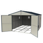 Duramax GarageMax 10x13 wide-door vinyl garage shed
