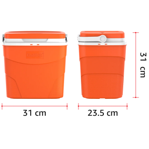 ChillBox 12L Orange with Dimensions