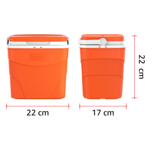 ChillBox 4L Orange with Dimensions