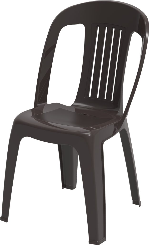 Duramax Contessa Armless Chair in Dark Brown