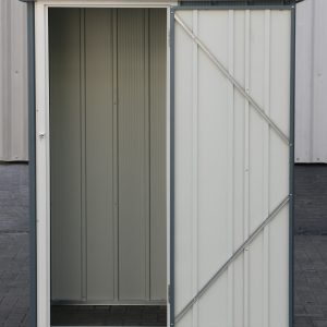 DuraMax Easy-Store 5x3 metal storage shed in Grey Blue - grey blue view 5