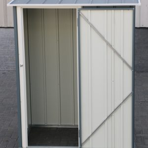 DuraMax Easy-Store 5x3 metal storage shed in Grey Blue - grey blue view 6