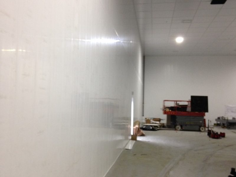 DuraMax PVC wall and ceiling panels in a commercial interior