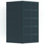 Top view of the DuraMax WoodBridge II 10.5x13 vinyl storage shed, Menards model 40334