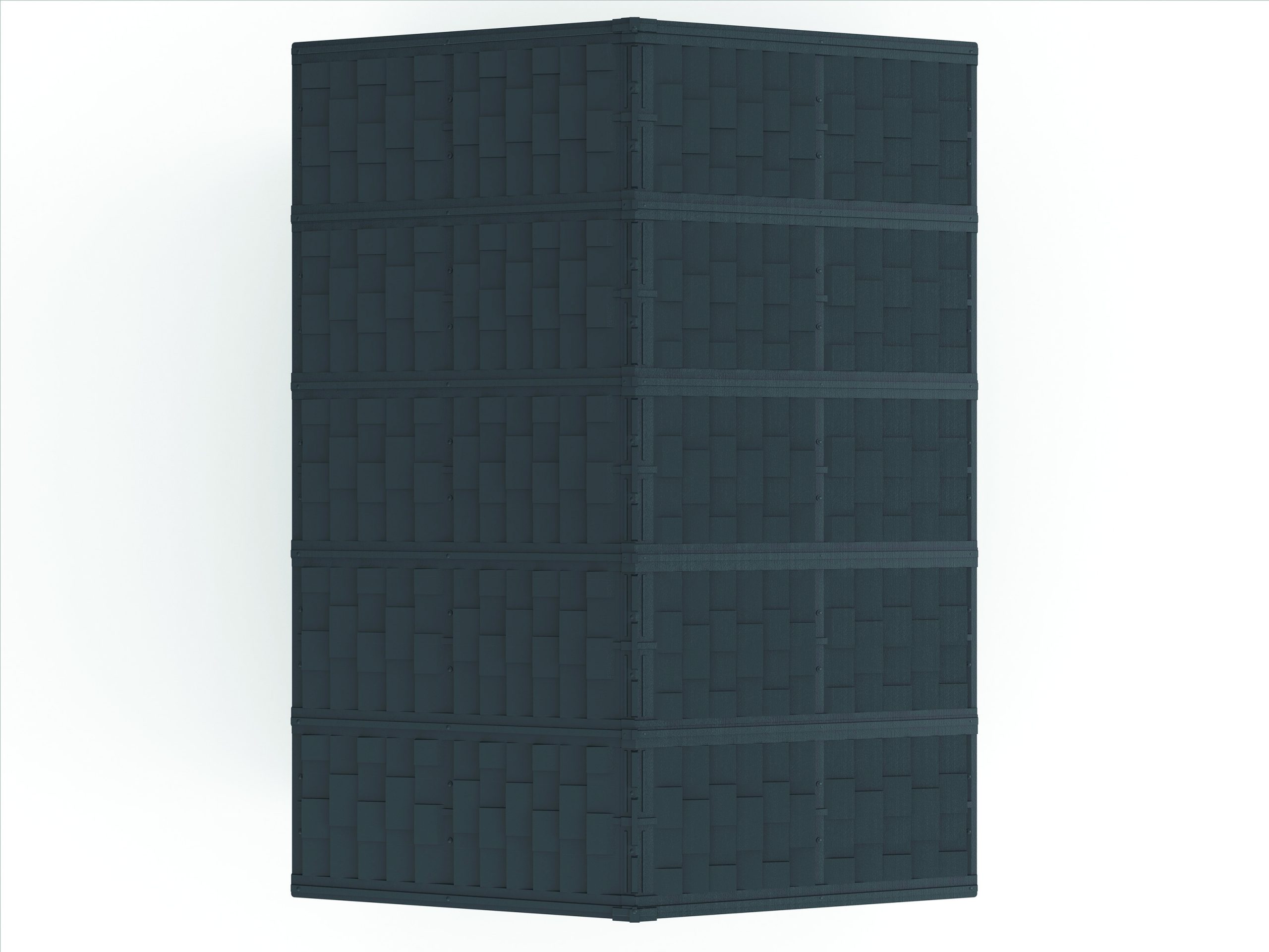 Top view of the DuraMax WoodBridge II 10.5x13 vinyl storage shed, Menards model 40334