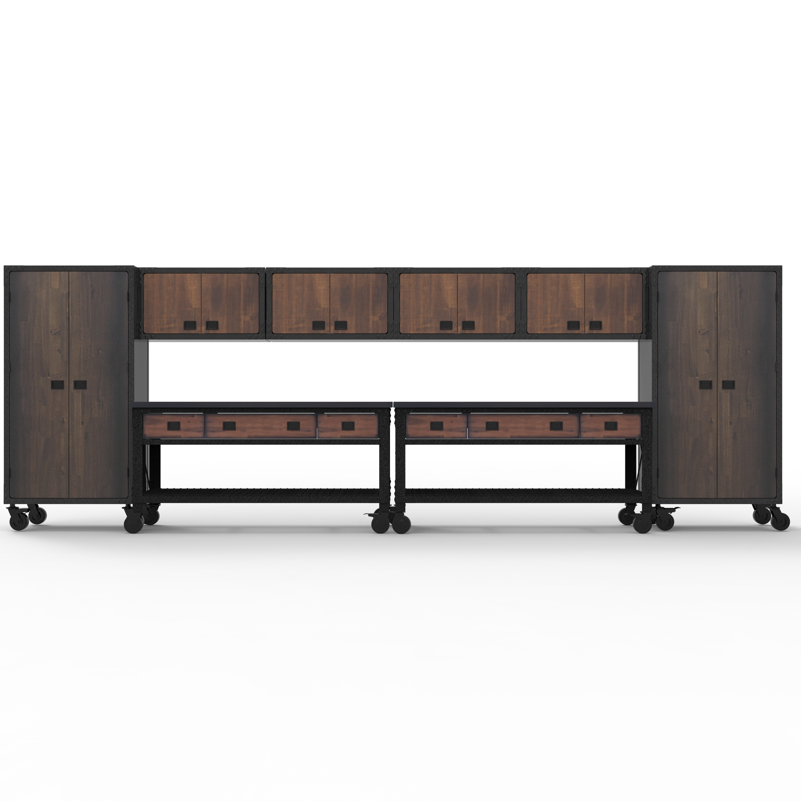 8-Piece Garage Storage System with Workbenches & Storage Cabinets product image