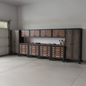 Duramax 68211 ten-piece garage storage system feature view