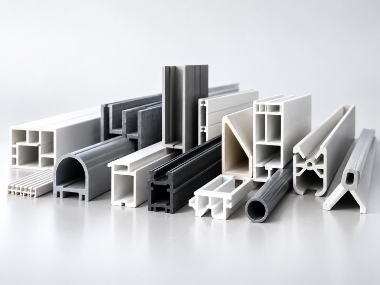 Duramax custom PVC extrusion profiles in multiple shapes and sizes