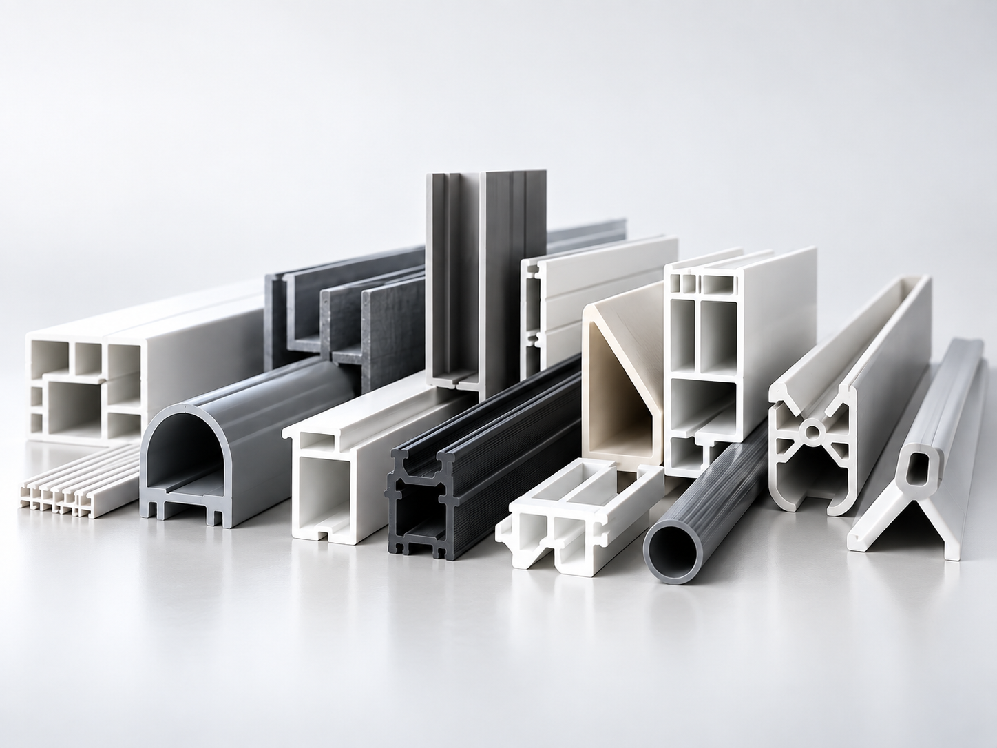 Duramax custom PVC extrusion profiles in multiple shapes and sizes