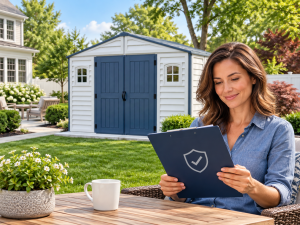 Duramax product warranty support for outdoor storage sheds and building products