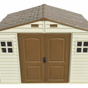 Duramax WoodSide 10.5x8 vinyl storage shed top view
