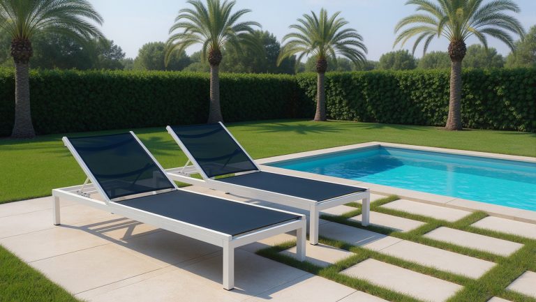 Duramax Niki sun lounger in an outdoor lifestyle setting