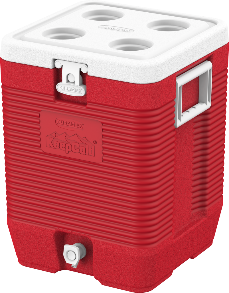 Duramax Square Cooler 25L in Red