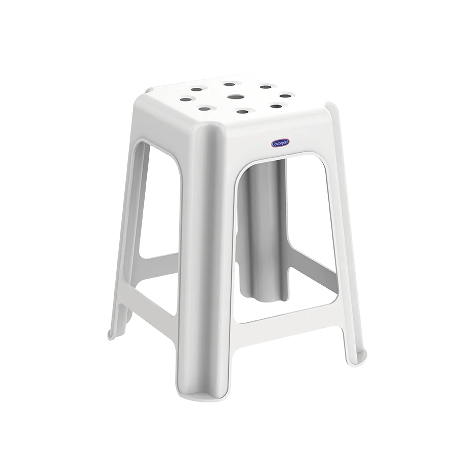 Square Stool White