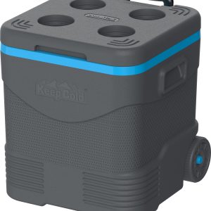 DuraMax Trolley Icebox 30L in grey and blue
