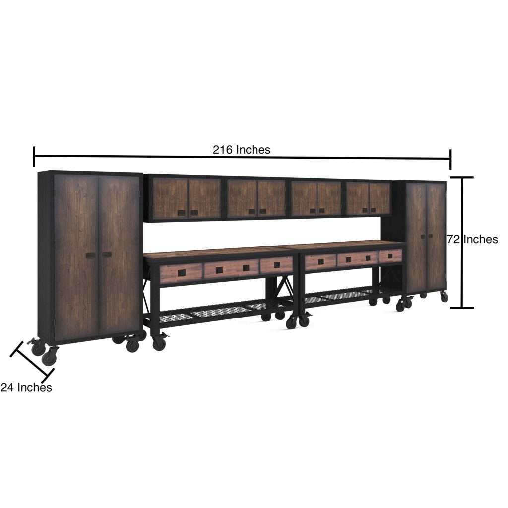 Duramax 68210 eight-piece garage storage system view 3