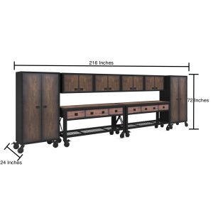 Duramax 68210 eight-piece garage storage system view 3